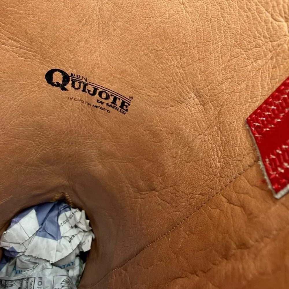 1990s Don Quijote Inlay Boots — Women’s 7.5 M Vintage Cowboy Cowgirl Boots - Picture 6 of 6